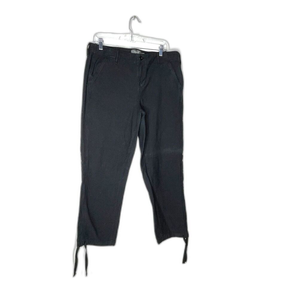 Torrid black cropped stretch pants with tie hem size 14R
